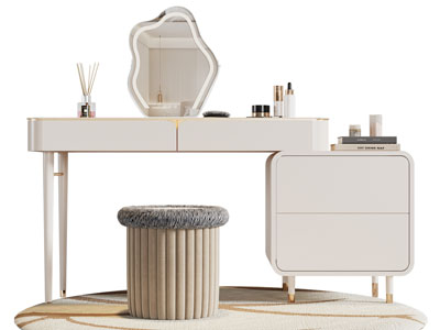 现代化妆 梳妆台3d模型 现代化妆 梳妆台