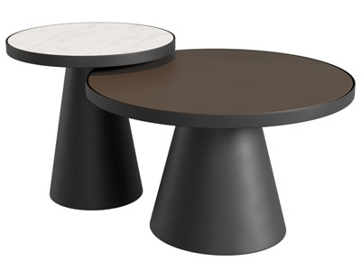 现代圆形茶几 边几3d模型 现代圆形茶几 边几