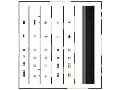 现代可转向筒灯射灯 轨道磁吸灯 格栅灯