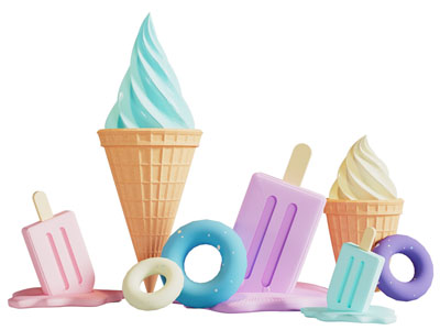 现代冰激凌美陈