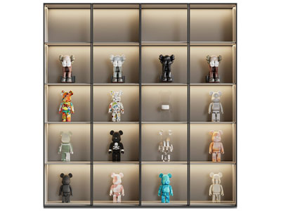 现代暴力熊 Kaws公仔摆件装饰柜