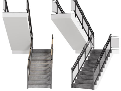 现代旋转楼梯3d模型 现代旋转楼梯