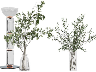 现代花瓶花卉 落地灯