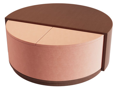 现代圆形茶几3d模型 现代圆形茶几