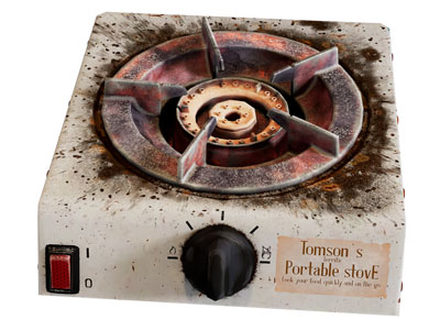 现代用旧的单灶燃气灶 煤气灶3d模型 现代用旧的单灶燃气灶 煤气灶