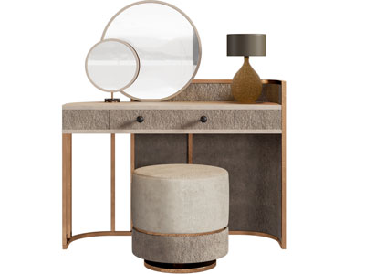 现代化妆 梳妆台3d模型 现代化妆 梳妆台