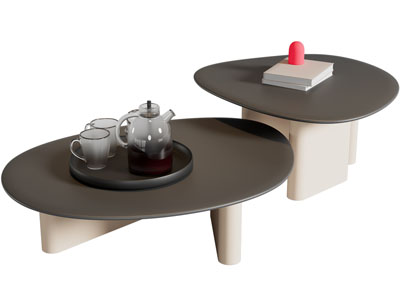 现代不规则形茶几3d模型 现代不规则形茶几