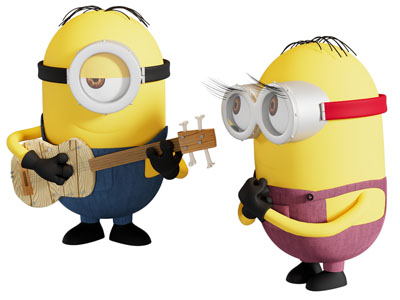 现代儿童小黄人公仔玩具玩偶摆件