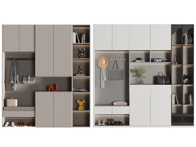 现代玄关装饰鞋柜