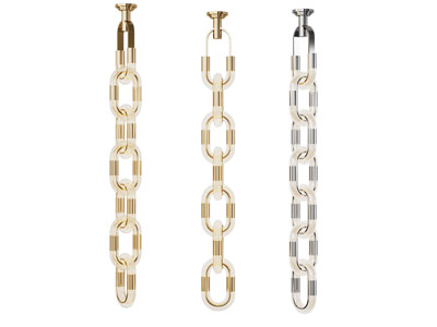 现代锁链造的吊灯