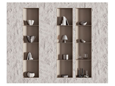 侘寂风墙面装饰柜