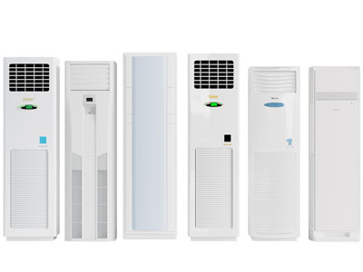 现代立式空调3d模型 现代立式空调