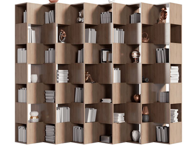 现代创意实木书架 书柜