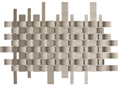 现代编织竹片 墙饰