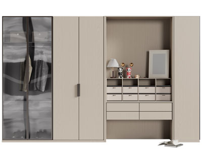 现代衣柜3d模型 现代衣柜