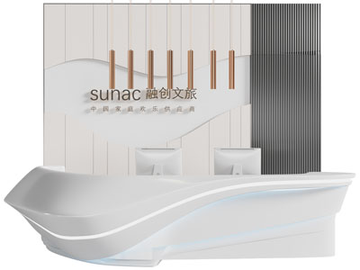 现代前台接待台3d模型 现代前台接待台