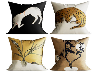 新中式方形靠垫抱枕