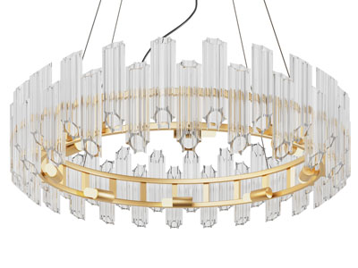 现代圆形水晶吊灯