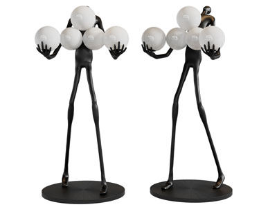 现代雕塑小人落地灯