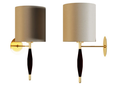 现代柱形灯罩壁灯