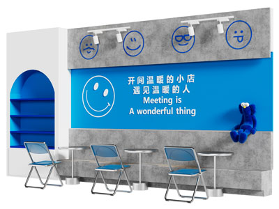 工业风loft水泥背景墙 休闲桌椅组合3d模型 工业风loft水泥背景墙 休闲桌椅组合