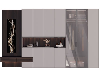 现代装饰衣柜3d模型 现代装饰衣柜