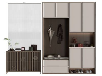 新中式玄关鞋柜 隔断柜