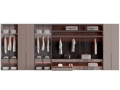 现代衣柜3d模型 现代衣柜