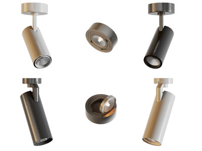 现代可转向筒灯射灯