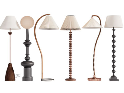 现代中古风落地灯