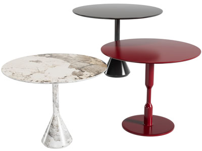 现代圆形茶几3d模型 现代圆形茶几