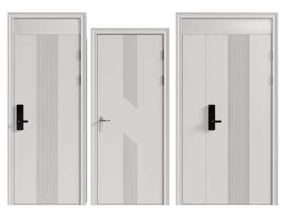 现代单扇入户平开门 木门