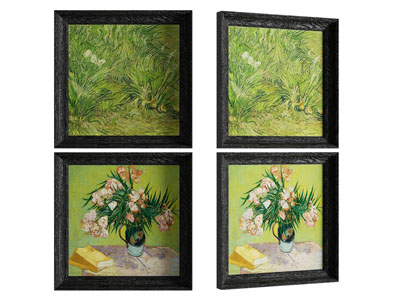 法式花卉植物油画 挂画3d模型 法式花卉植物油画 挂画