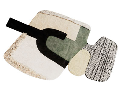 现代不规则地毯3d模型 现代不规则地毯