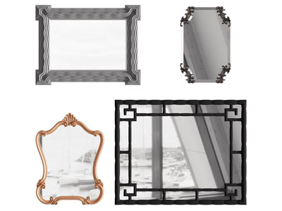 欧式雕花装饰镜子 墙饰挂件