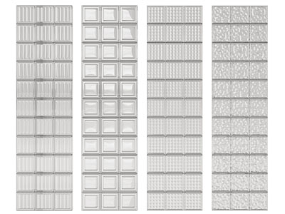 现代玻璃砖隔断3d模型 现代玻璃砖隔断
