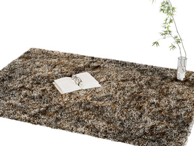 现代毛绒地毯3d模型 现代毛绒地毯