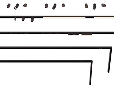 现代磁吸轨道灯 筒灯射灯