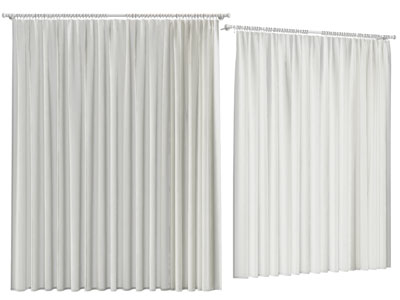 欧式窗帘杆 窗帘3d模型 欧式窗帘杆 窗帘