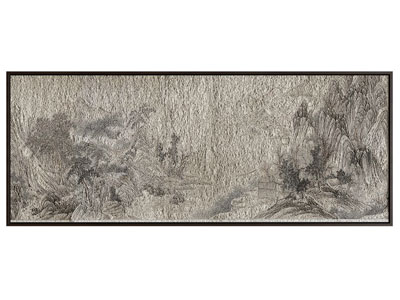 新中式挂画 肌理画3d模型 新中式挂画 肌理画