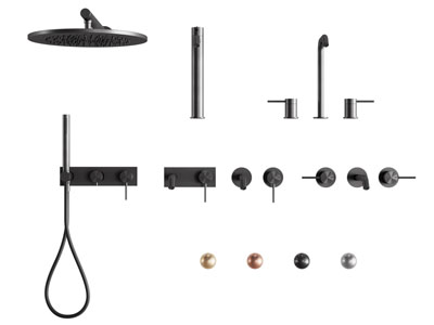 现代金属淋浴花洒 水龙头