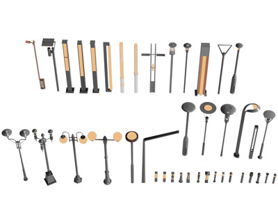 新中式路灯 草坪灯 装饰灯