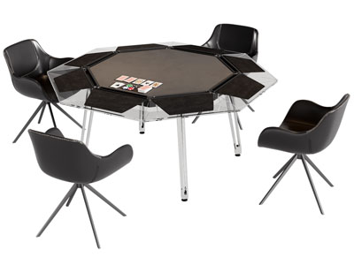 现代多边形休闲娱乐桌椅组合3d模型 现代多边形休闲娱乐桌椅组合