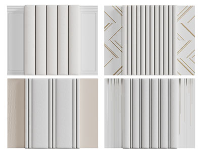 现代软包床头背景墙 护墙板