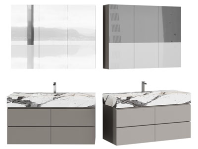 现代洗手台 镜柜