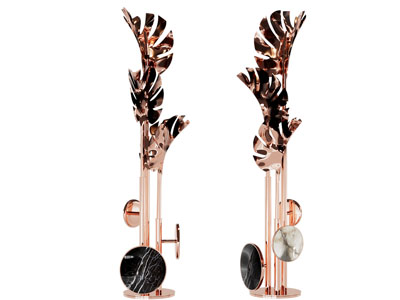 现代轻奢植物造落地灯