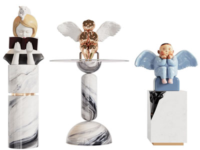 现代天使宝宝雕塑雕刻 摆件组合3d模型 现代天使宝宝雕塑雕刻 摆件组合