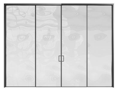 现代玻璃推拉门