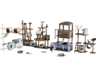 现代宠物猫爬架 猫窝 猫玩具