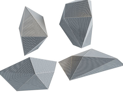 现代几何造的城市雕塑小品3d模型 现代几何造的城市雕塑小品